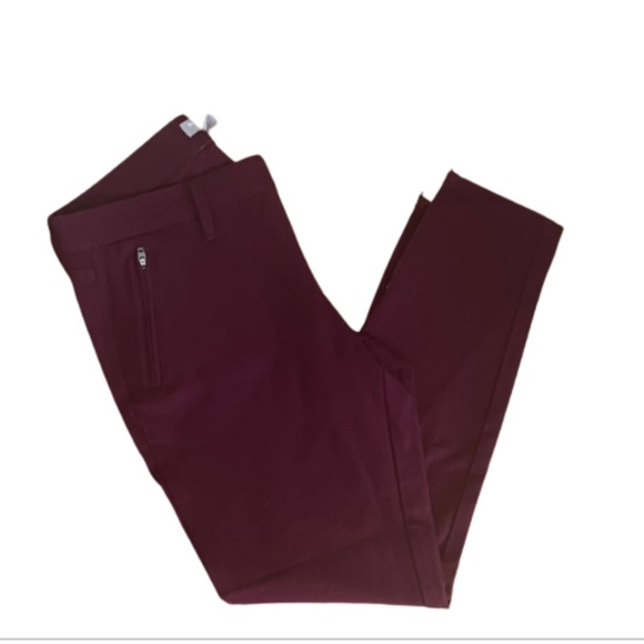 Banana Republic Burgundy Sloane Ankle Pants - 4P - Picture 2 of 8
